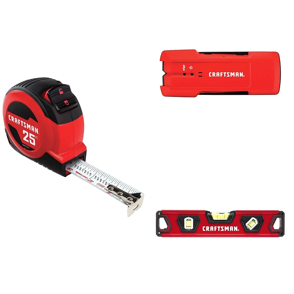 Calamante Crest & ACT1 Lサイズセット CRAFTSMAN Tape Measure, Self-Lock, 25-Foot with Stud Finder, 3/4